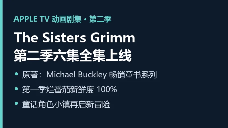 The Sisters Grimm 第二季信息卡：六集全集上线、原著作者与烂番茄评分
