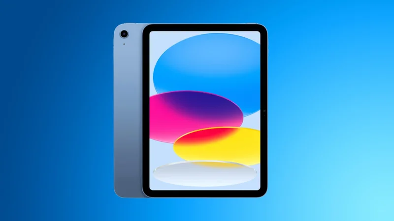 蓝色款入门款 iPad 产品照片