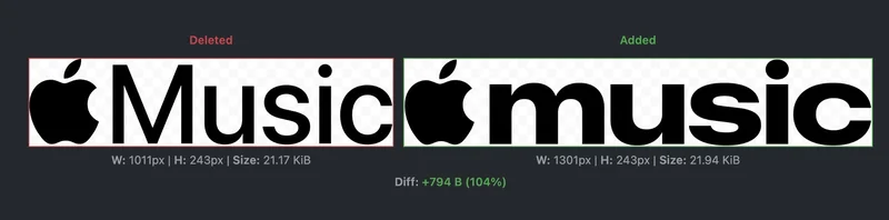 iOS 27 beta 3 系统资源对比:旧版 Music 与新版 music Logo 的差异