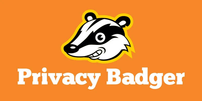 Privacy Badger 官方标识:橙色背景上的獾头像图标与 Privacy Badger 字样