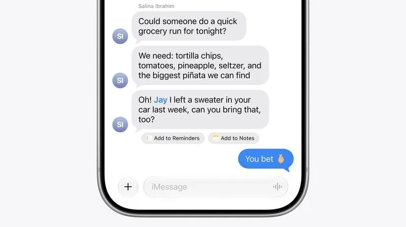 iOS 27 的信息 App 界面